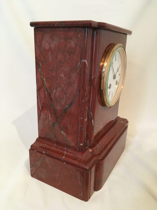 Rood Marmeren Pendule - Afbeelding 2
