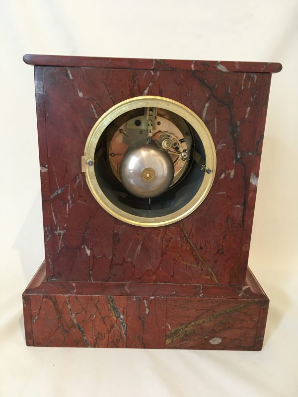 Rood Marmeren Pendule - Afbeelding 4