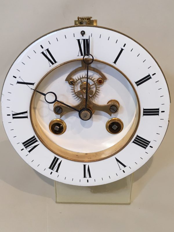 Zwart Marmeren Pendule met zichtbaar anker - Afbeelding 4