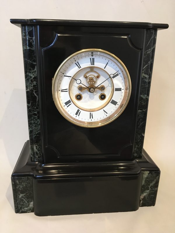 Zwart Marmeren Pendule met zichtbaar anker