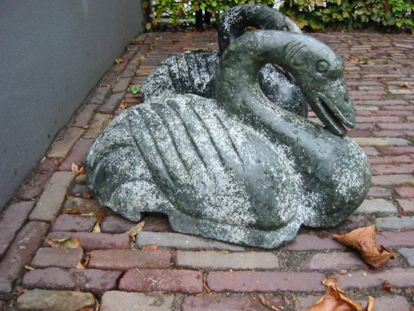 Stel Marmeren Zwanen - Afbeelding 5