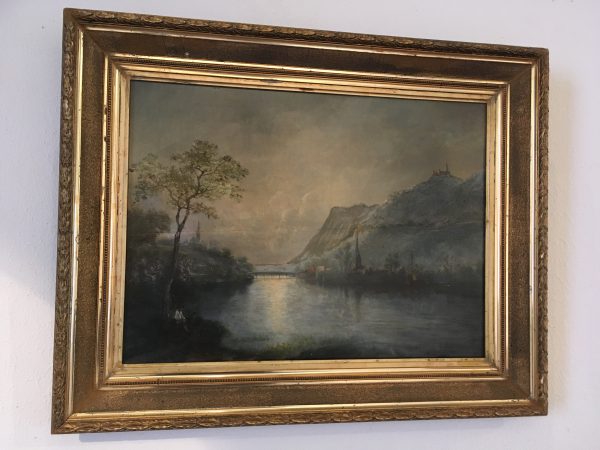 Schilderij Rivierlandschap