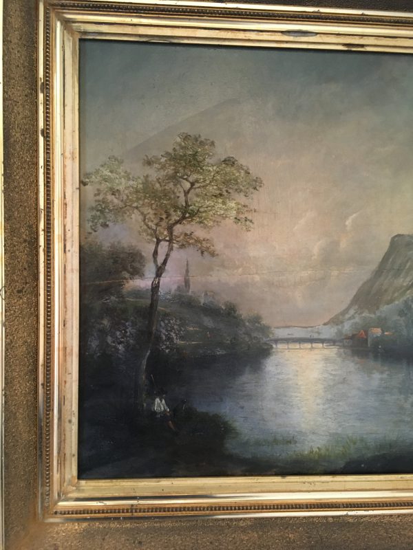 Schilderij Rivierlandschap - Afbeelding 3
