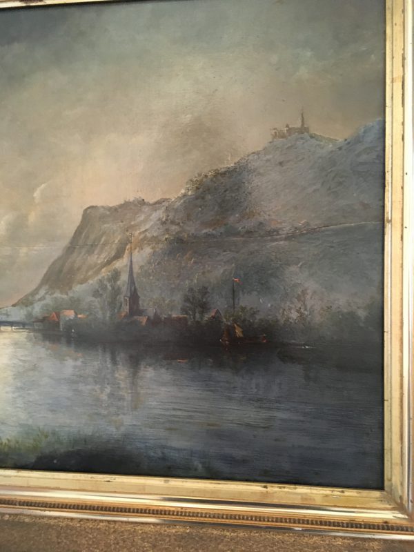 Schilderij Rivierlandschap - Afbeelding 4