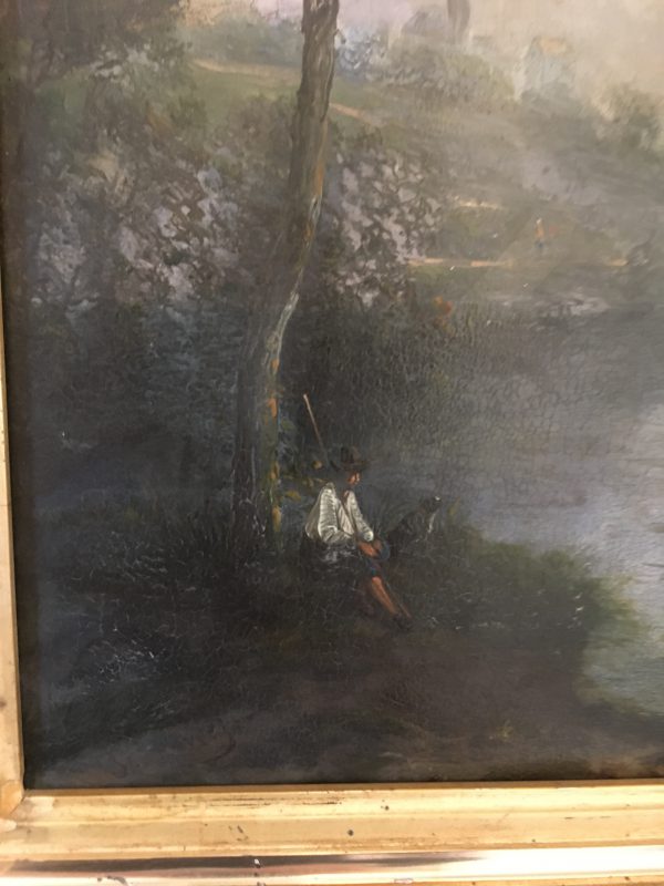 Schilderij Rivierlandschap - Afbeelding 5