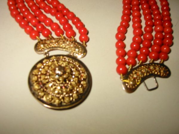 5 Rijig Collier Bloedkoraal - Afbeelding 4