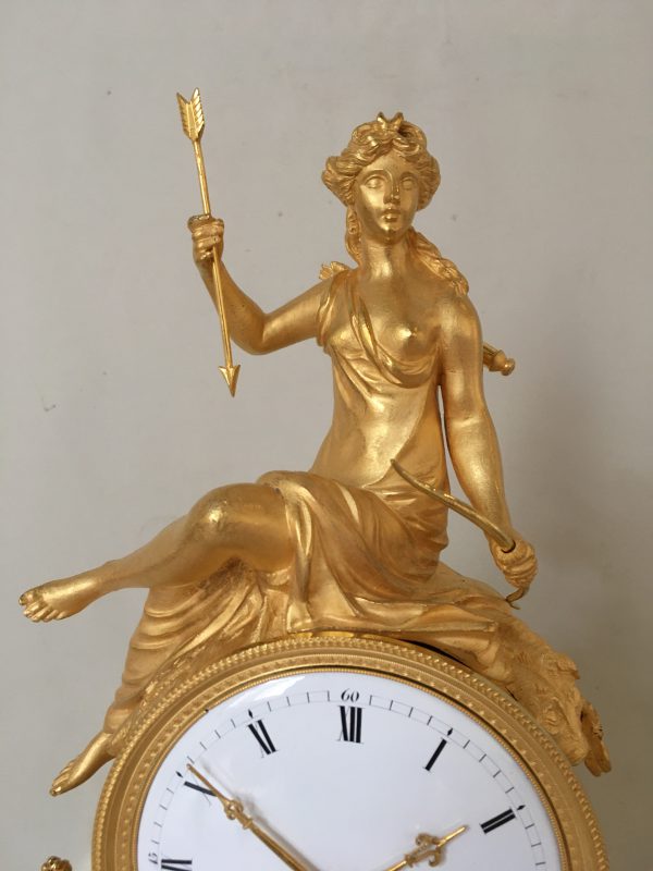 Empire pendule, Diane, godin van de jacht - Afbeelding 2