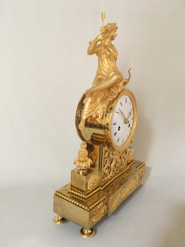 Empire pendule, Diane, godin van de jacht - Afbeelding 10