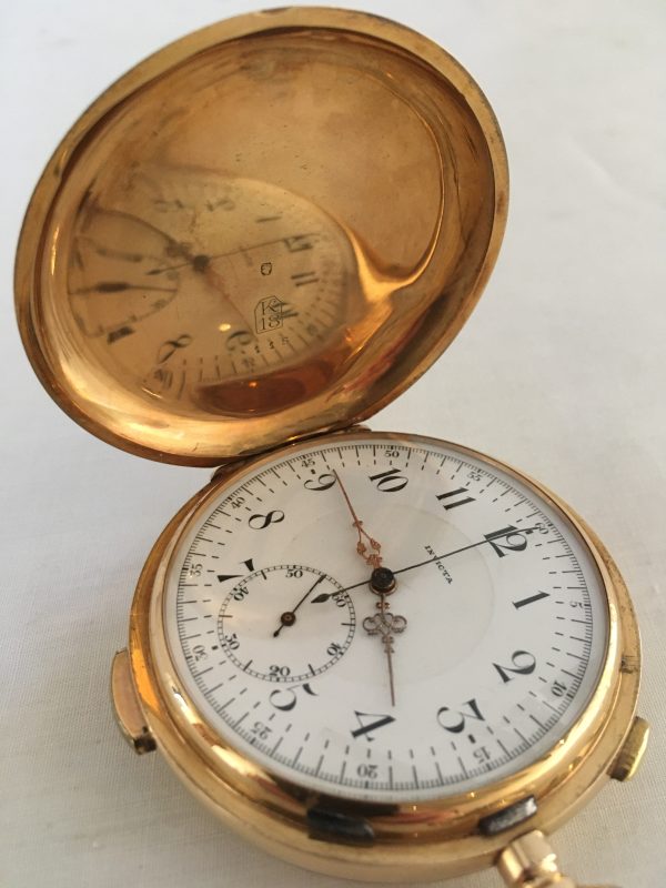 INVICTA  Savonet heren zakhorloge met kwartierslagwerk  en chronograaf - Afbeelding 4